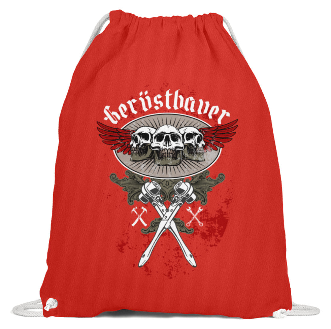 Gerüstbauer Skull  - Baumwoll Gymsac €19.95 Gerüstbauer - Shop >>