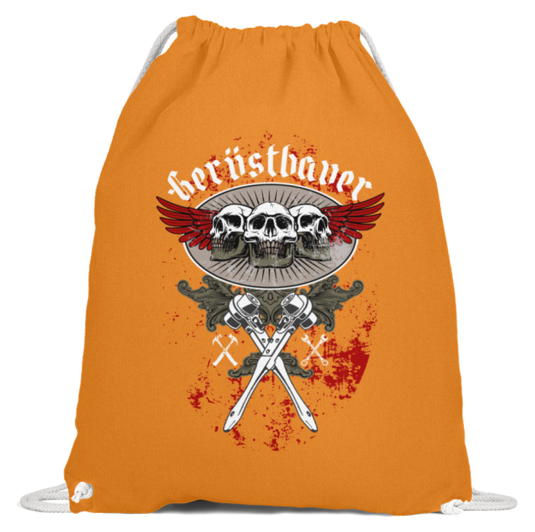 Gerüstbauer Skull  - Baumwoll Gymsac €19.95 Gerüstbauer - Shop >>