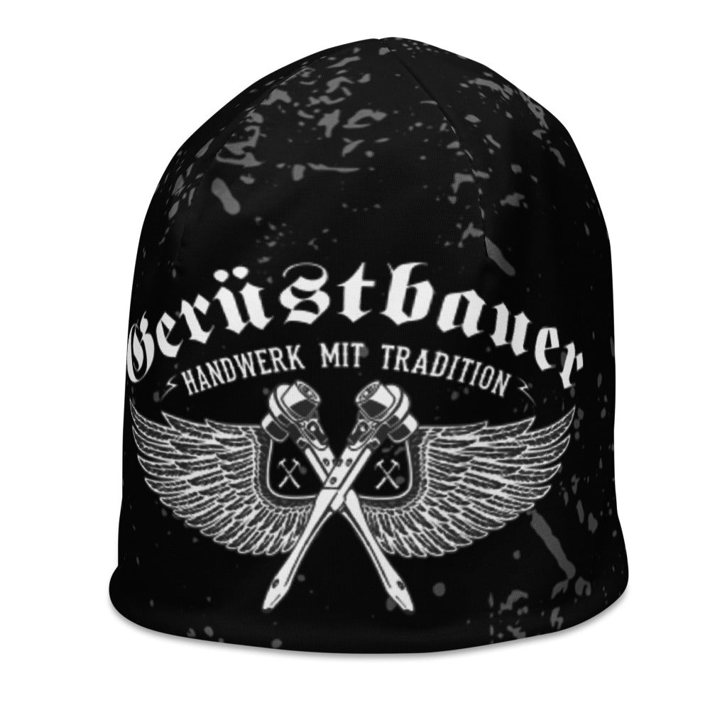 Gerüstbauer Beanie mit Allover-Druck