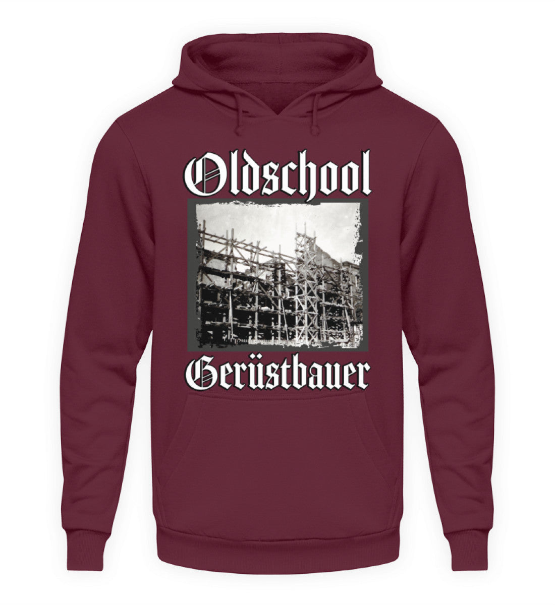 Oldschool Gerüstbauer Dirk - Unisex Kapuzenpullover Hoodie €44.95 Gerüstbauer - Shop >>