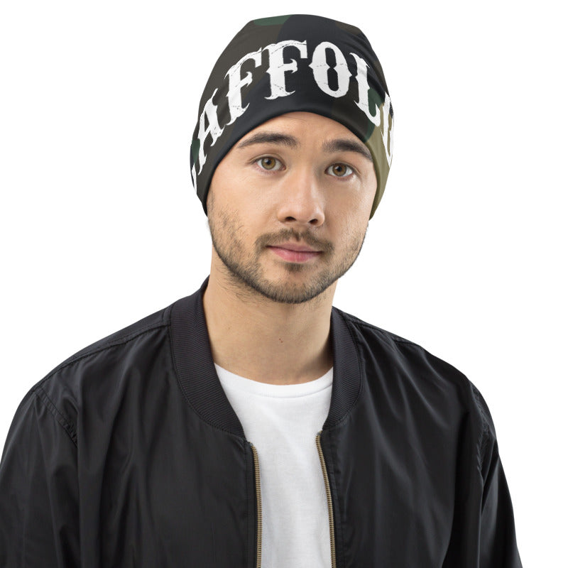 Gerüstbauer Beanie mit Allover-Druck