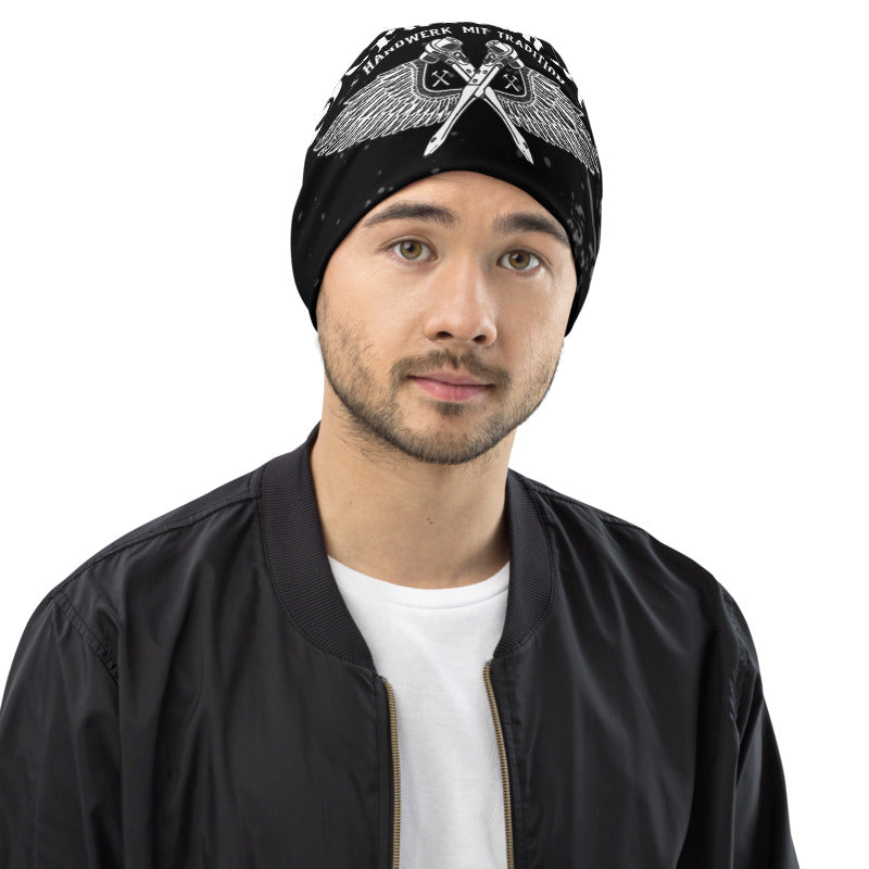 Gerüstbauer Beanie mit Allover-Druck