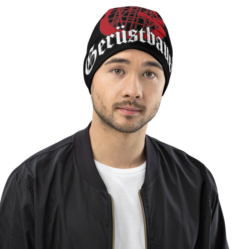 Gerüstbauer Beanie mit Allover-Druck
