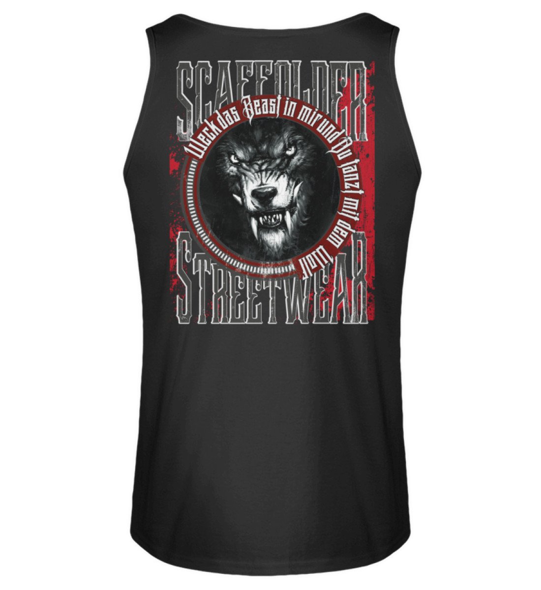 Gerüstbauer Tanktop Weck das Beast in mir / www.geruestbauershop.de