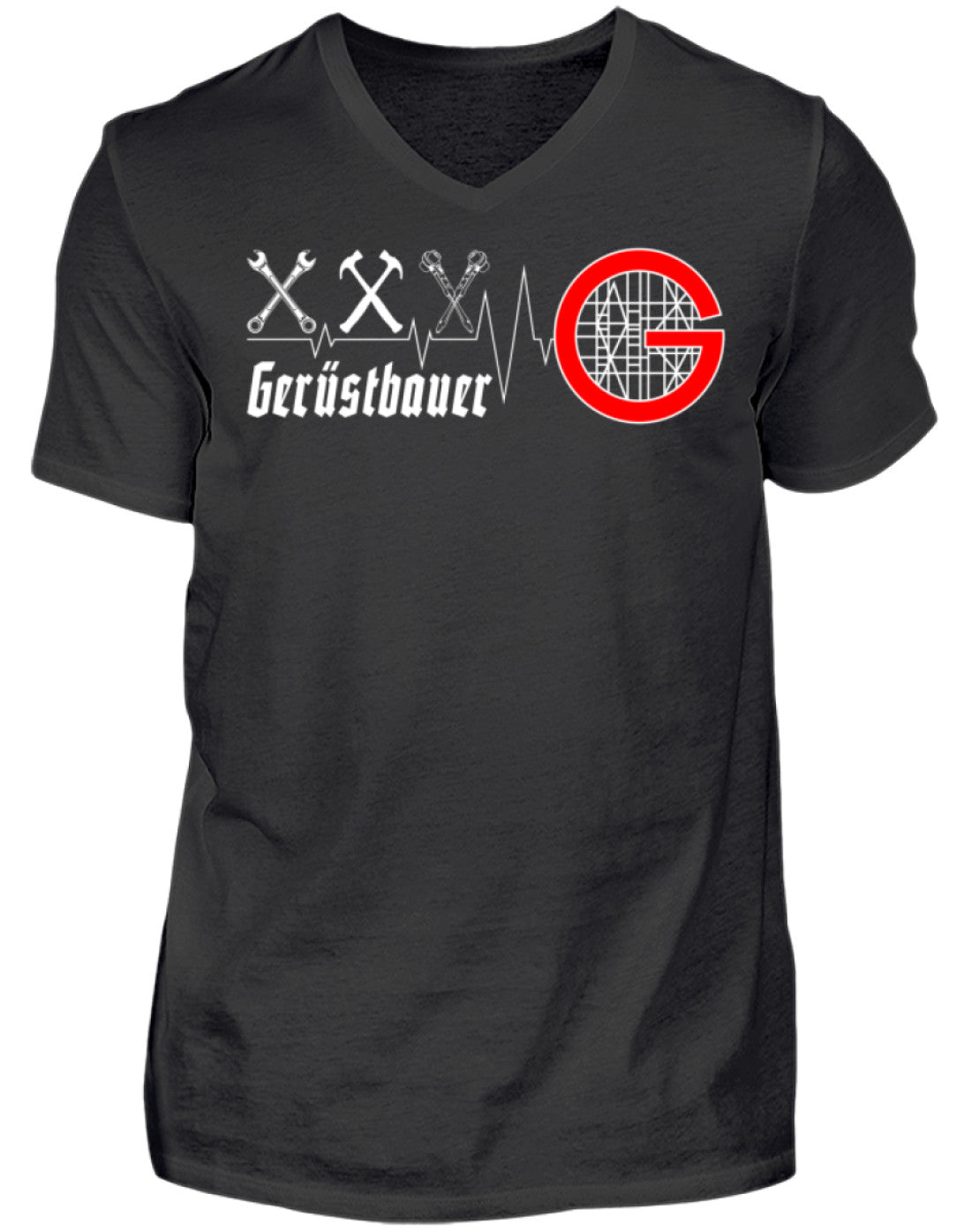 Gerüstbauer / Flatline - Herren V-Neck Shirt €21.95 Gerüstbauer - Shop >>