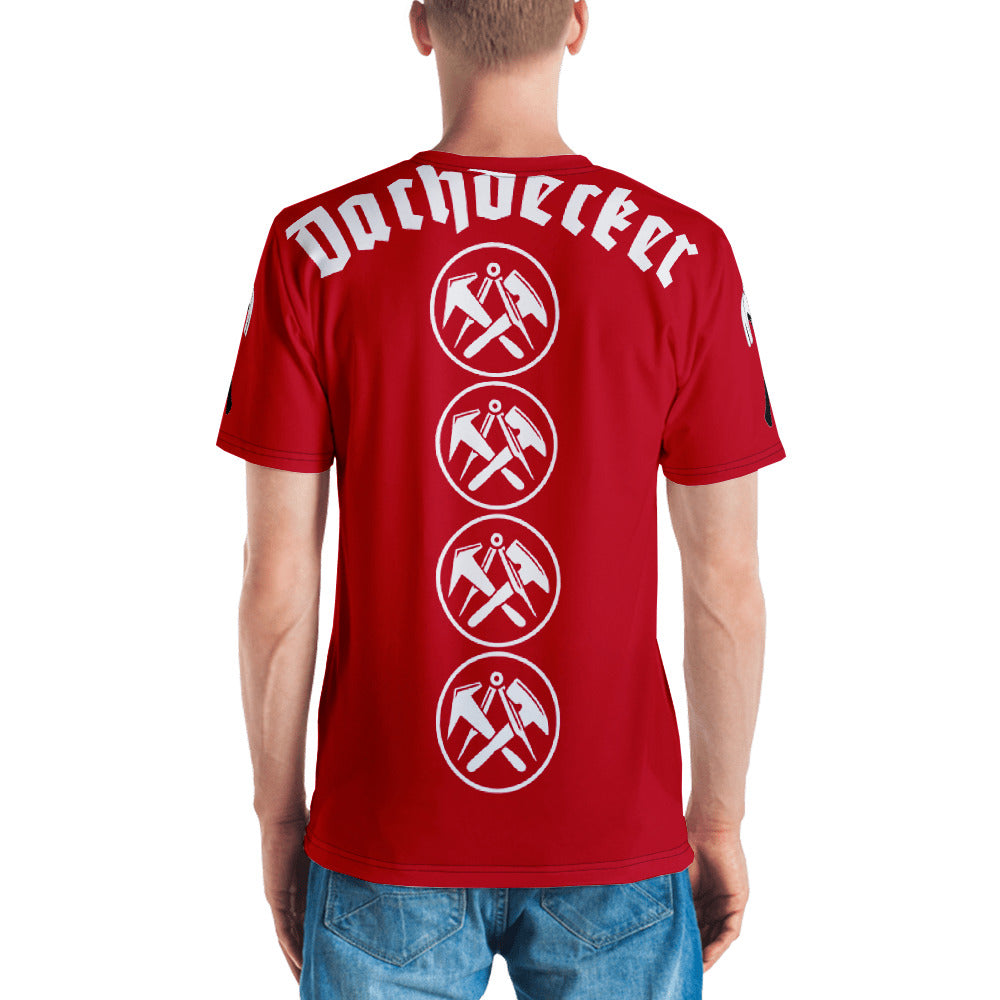 Dachdecker Men's T- Shirt Red €34.95 Gerüstbauer - Shop >>