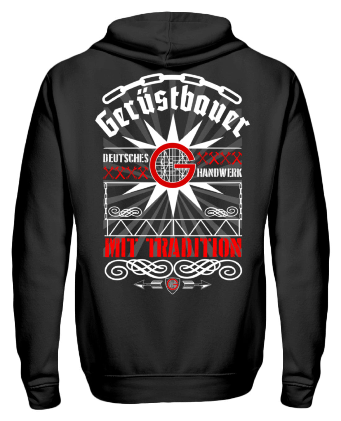 Gerüstbauer Handwerk mit Tradition - Unisex Kapuzenpullover Hoodie €34.95 Gerüstbauer - Shop >>