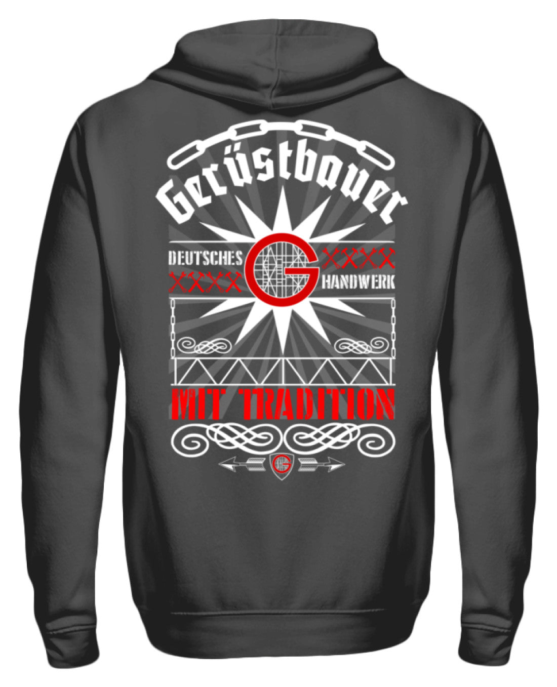 Gerüstbauer Handwerk mit Tradition - Unisex Kapuzenpullover Hoodie €34.95 Gerüstbauer - Shop >>