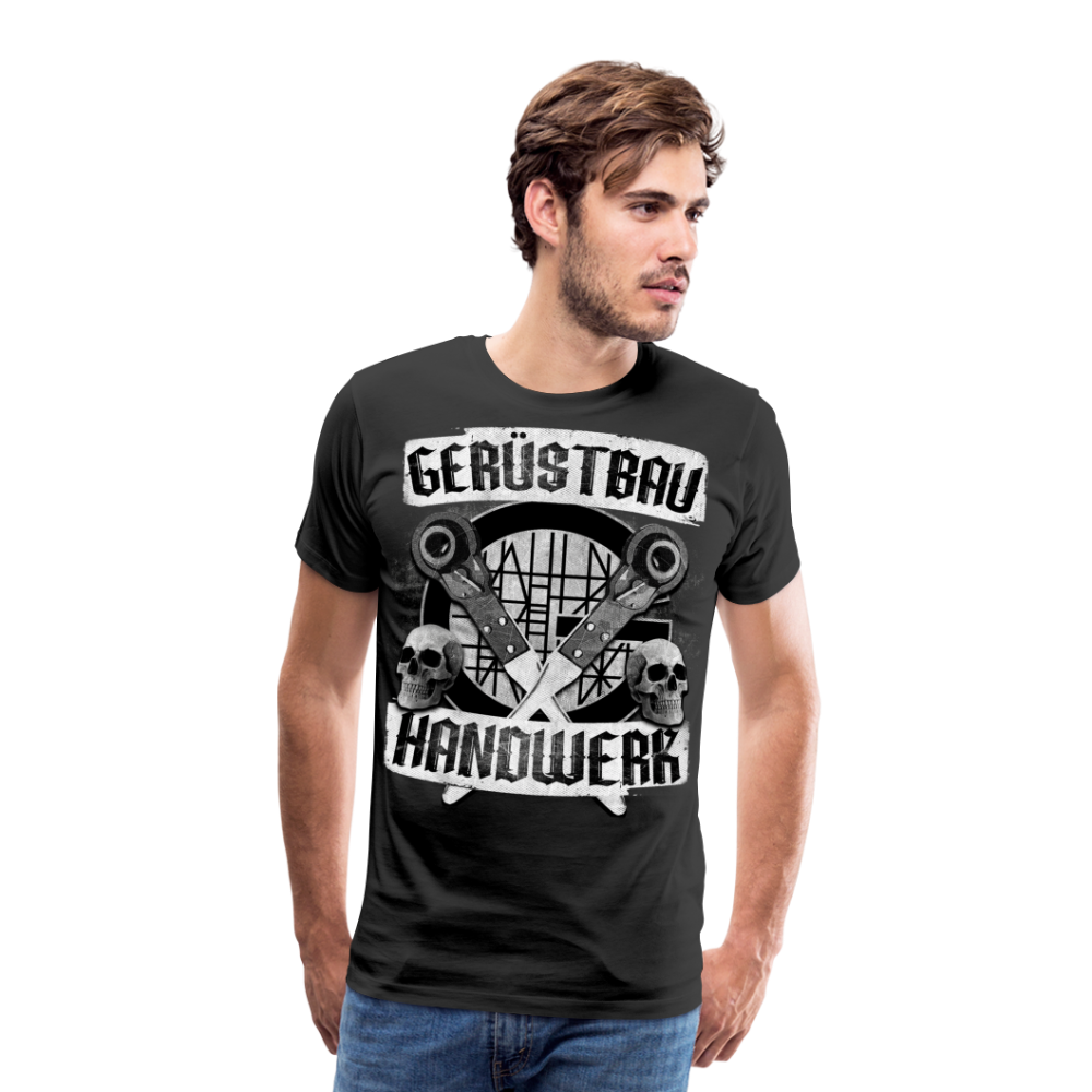 Gerüstbau Handwerk - Premium T-Shirt - Schwarz
