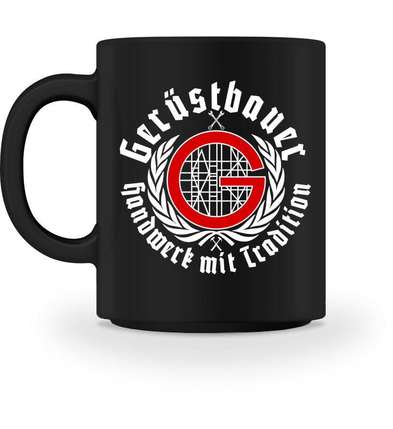 Gerüstbauer Kaffeebecher www.geruestbauershop.de