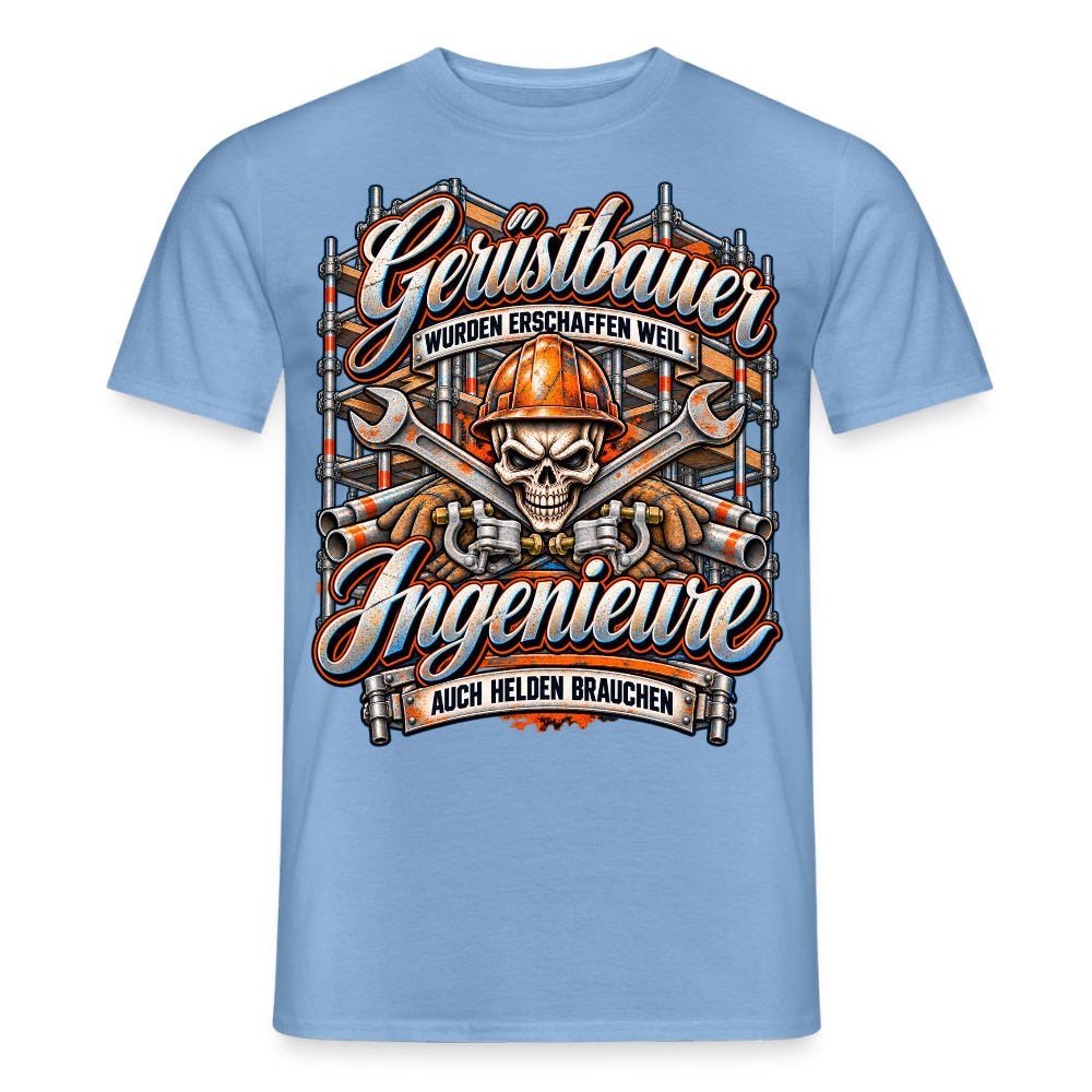 Gerüstbauer Ingenieure - Männer T-Shirt - Carolina Blue