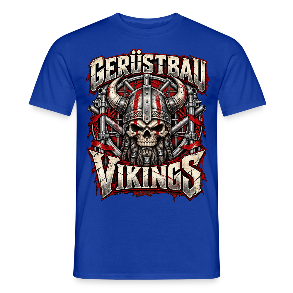 Gerüstbau Vikings - Männer T-Shirt - Dunkelblau