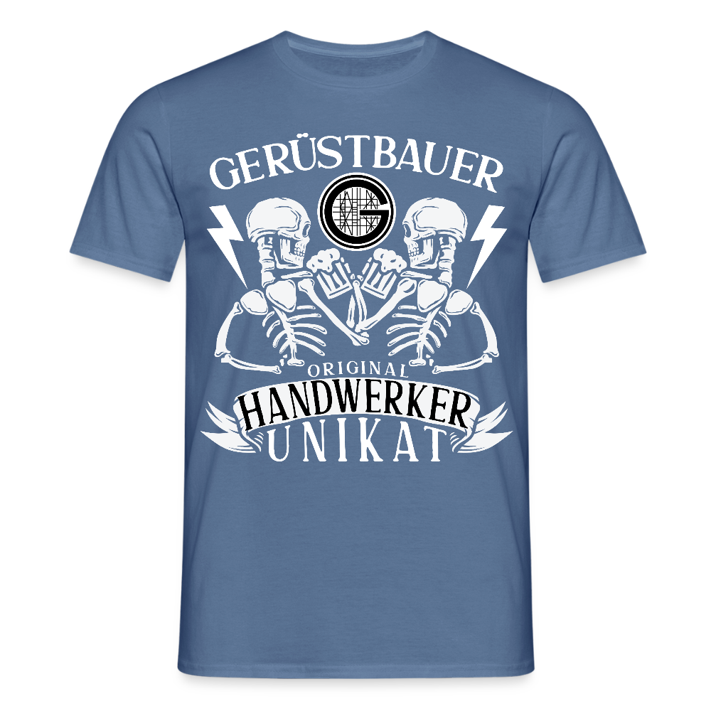 Gerüstbauer Unikat - Männer T-Shirt - Taubenblau 