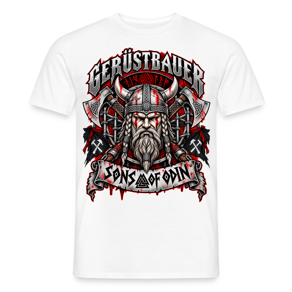 Gerüstbauer Viking - Männer T-Shirt - Weiß