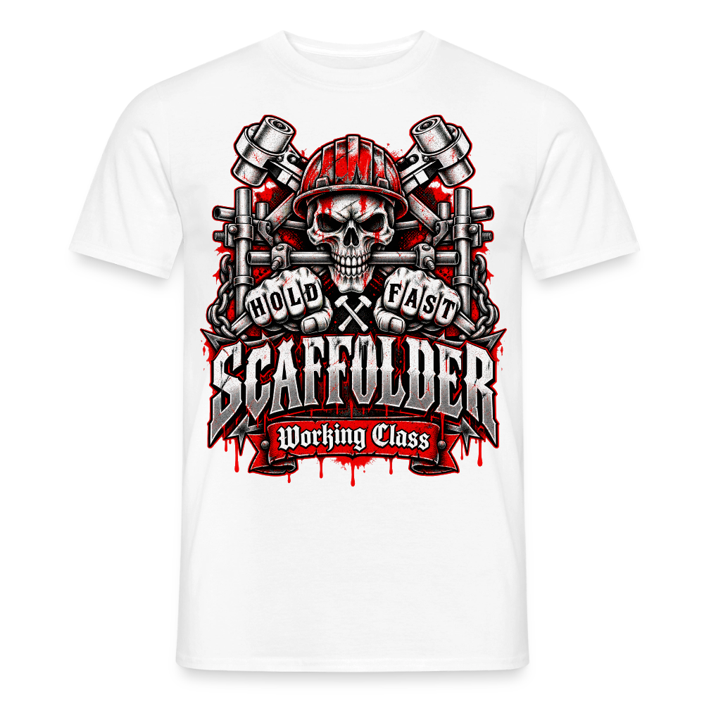 Scaffolder Working Class - Männer T-Shirt - Weiß