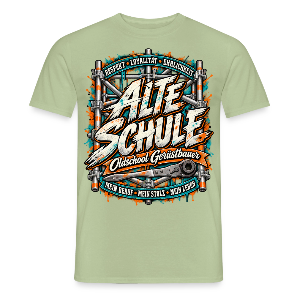 Gerüstbauer Alte Schule - Männer T-Shirt - Sage