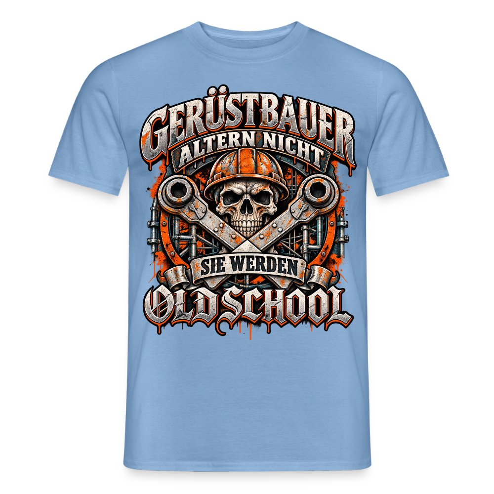 Gerüstbauer altern nicht - Männer T-Shirt - Carolina Blue
