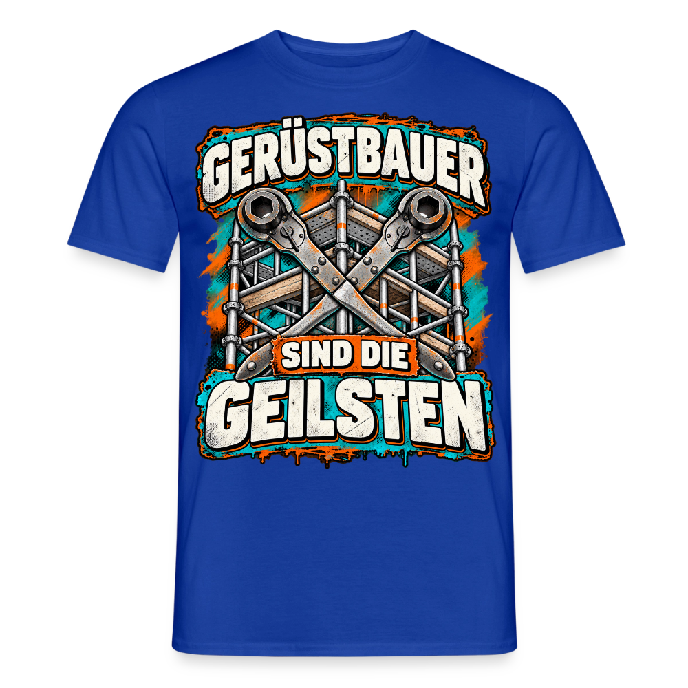 Gerüstbauer sin die Geilsten - Männer T-Shirt - Dunkelblau