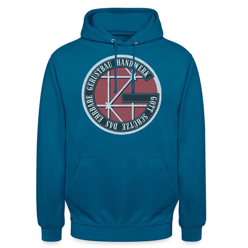 Gott schütze - Gerüstbauer Hoodie - Tiefseeblau 