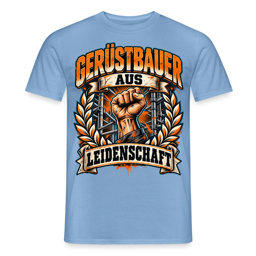 Gerüstbauer aus Leidenschaft - Männer T-Shirt - Carolina Blue