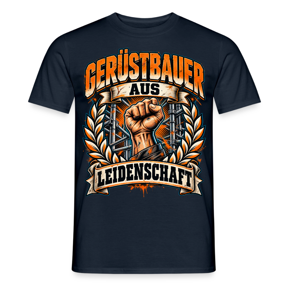 Gerüstbauer aus Leidenschaft - Männer T-Shirt - Navy