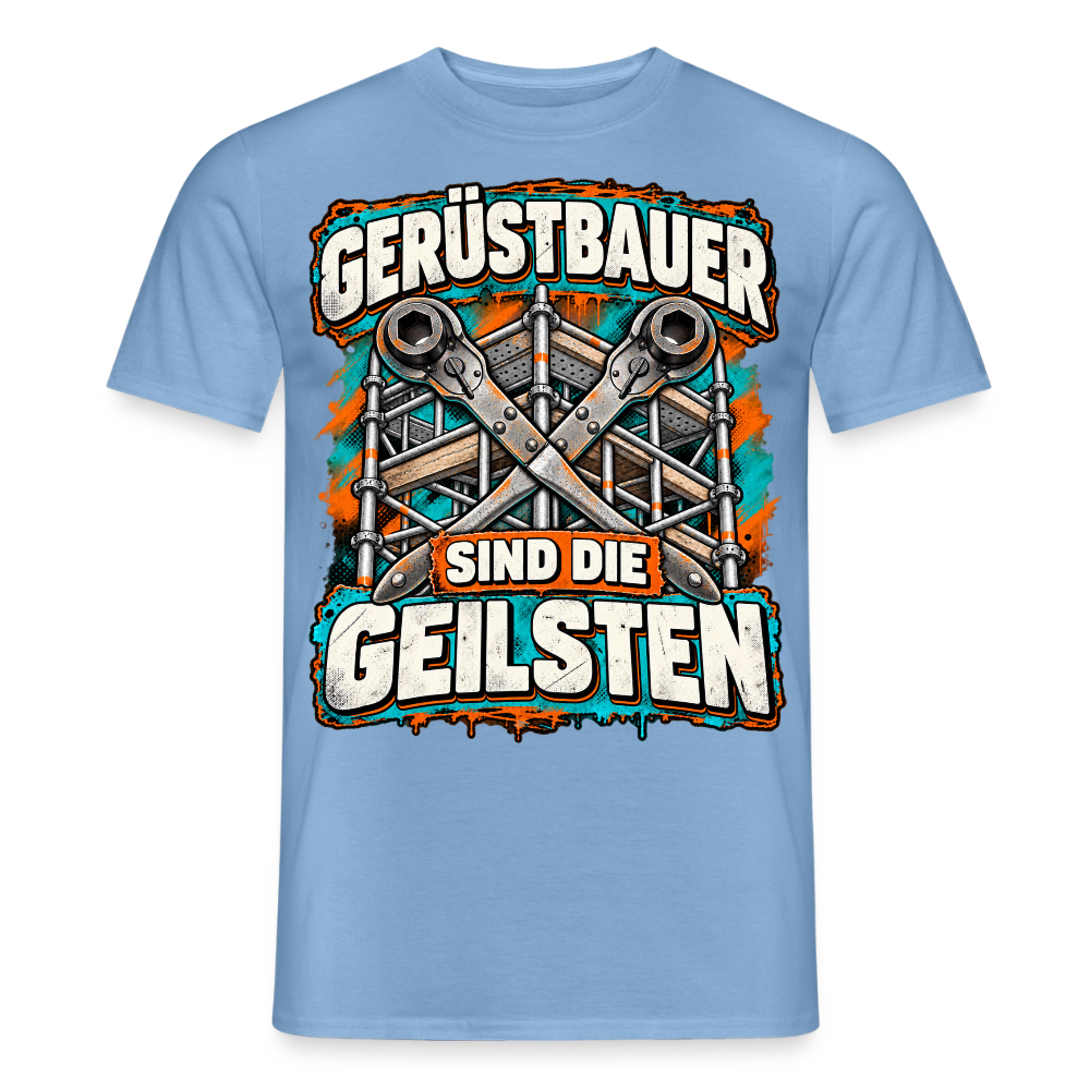 Gerüstbauer sin die Geilsten - Männer T-Shirt - Carolina Blue