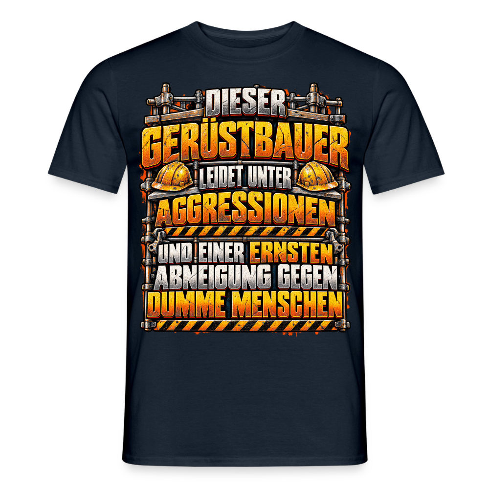 Dieser Gerüstbauer - Männer T-Shirt - Navy