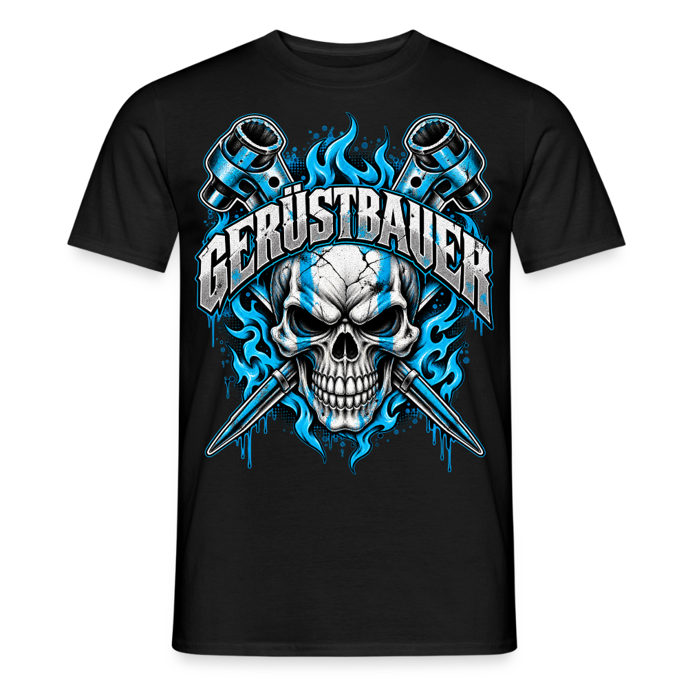 Gerüstbauer Ratsche - Männer T-Shirt - Schwarz