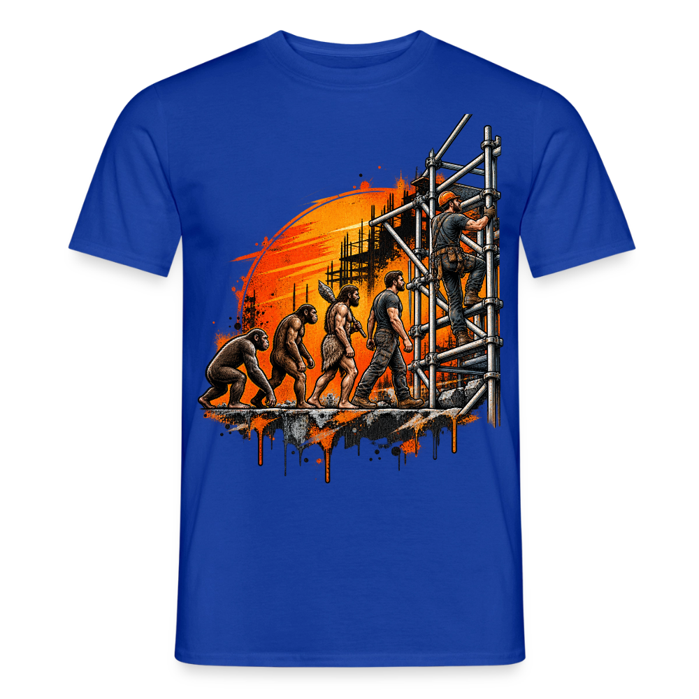 Gerüstbauer Evolution - Männer T-Shirt - Dunkelblau