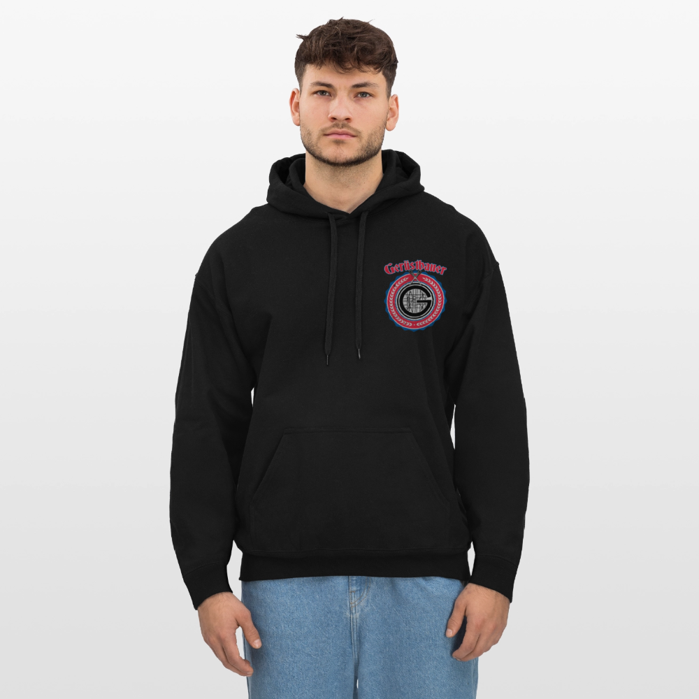 Gerüstbauer Ratschen Zunftw. -  Midweight Hoodie Brust + Rücken - Schwarz