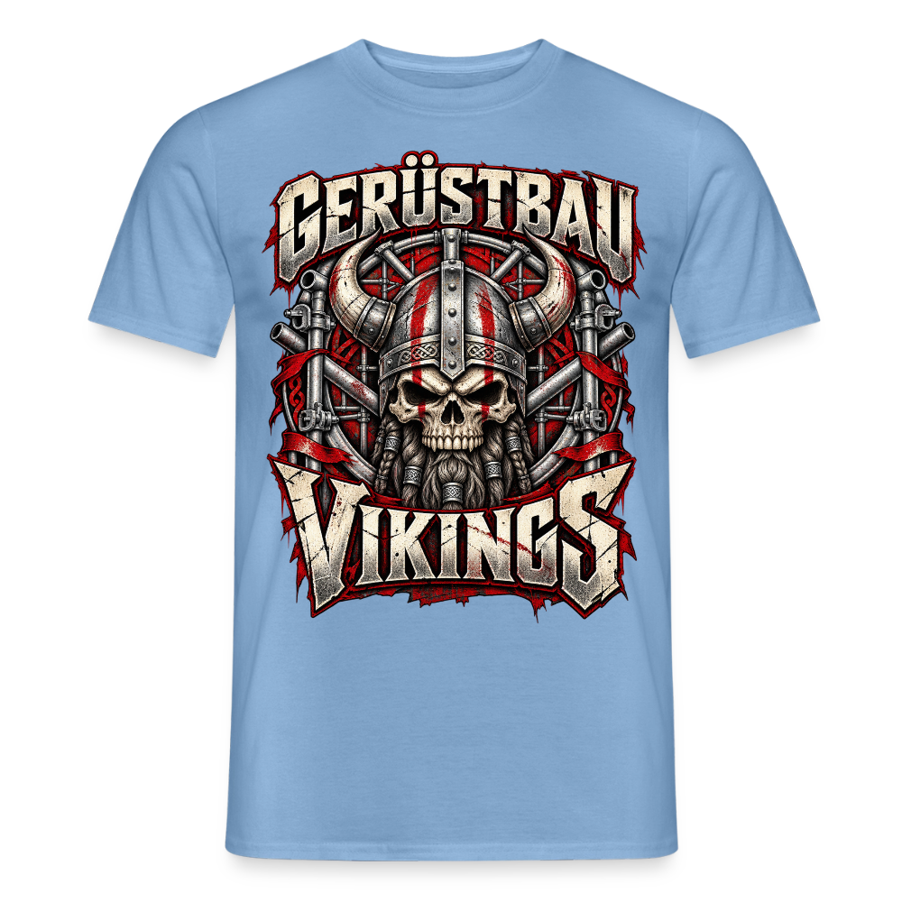 Gerüstbau Vikings - Männer T-Shirt - Carolina Blue