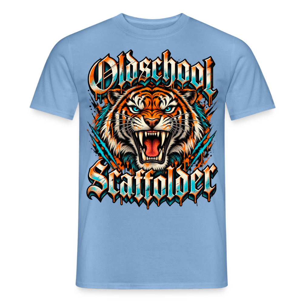 Oldschool Scaffolder - Männer T-Shirt - Carolina Blue