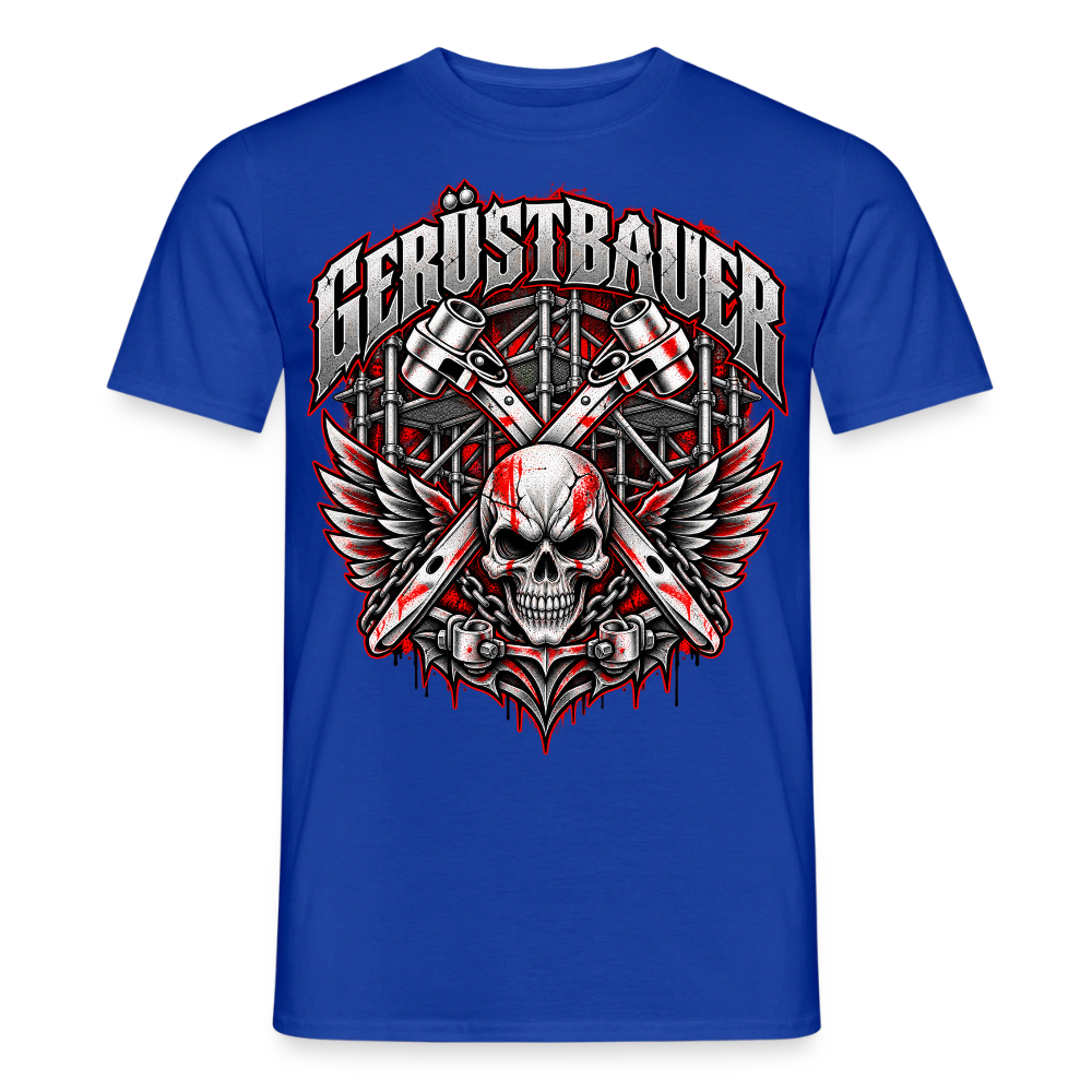 Gerüstbauer Flügel Ratschen - Männer T-Shirt - Dunkelblau