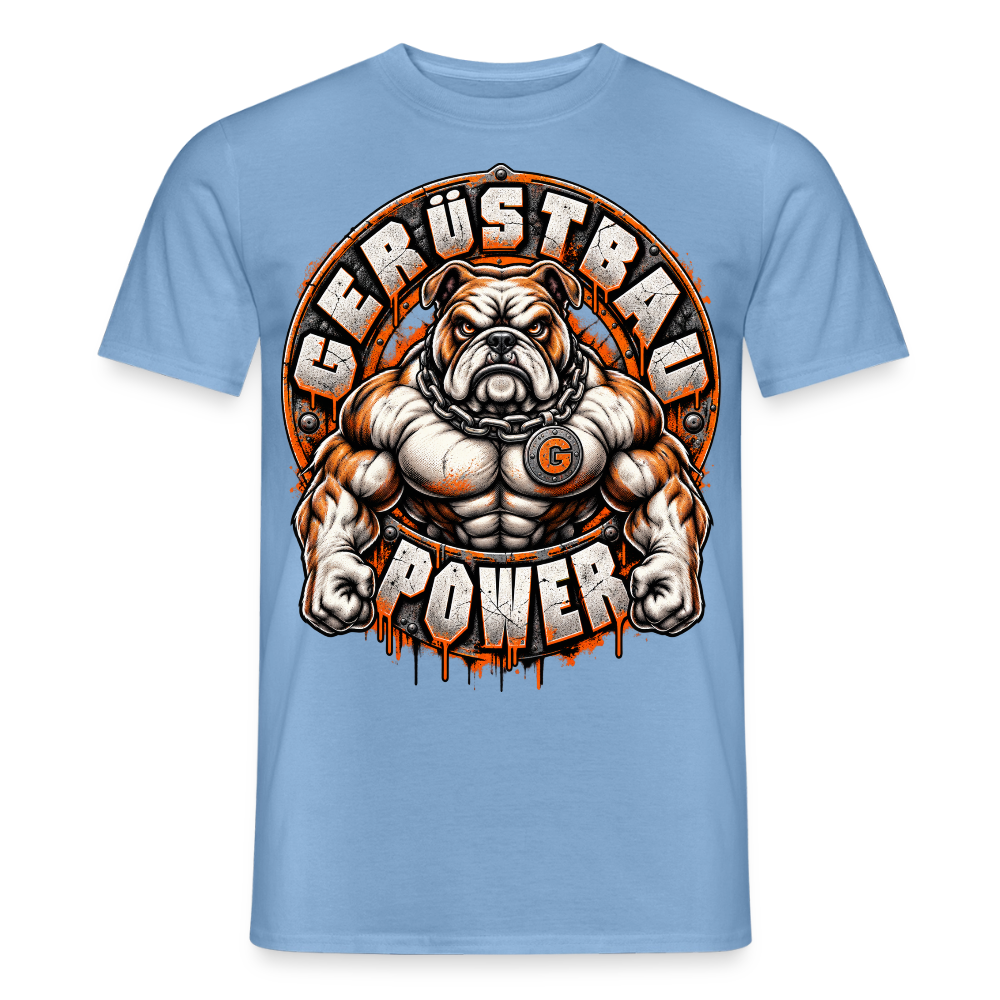 Gerüstbau Power - Männer T-Shirt - Carolina Blue