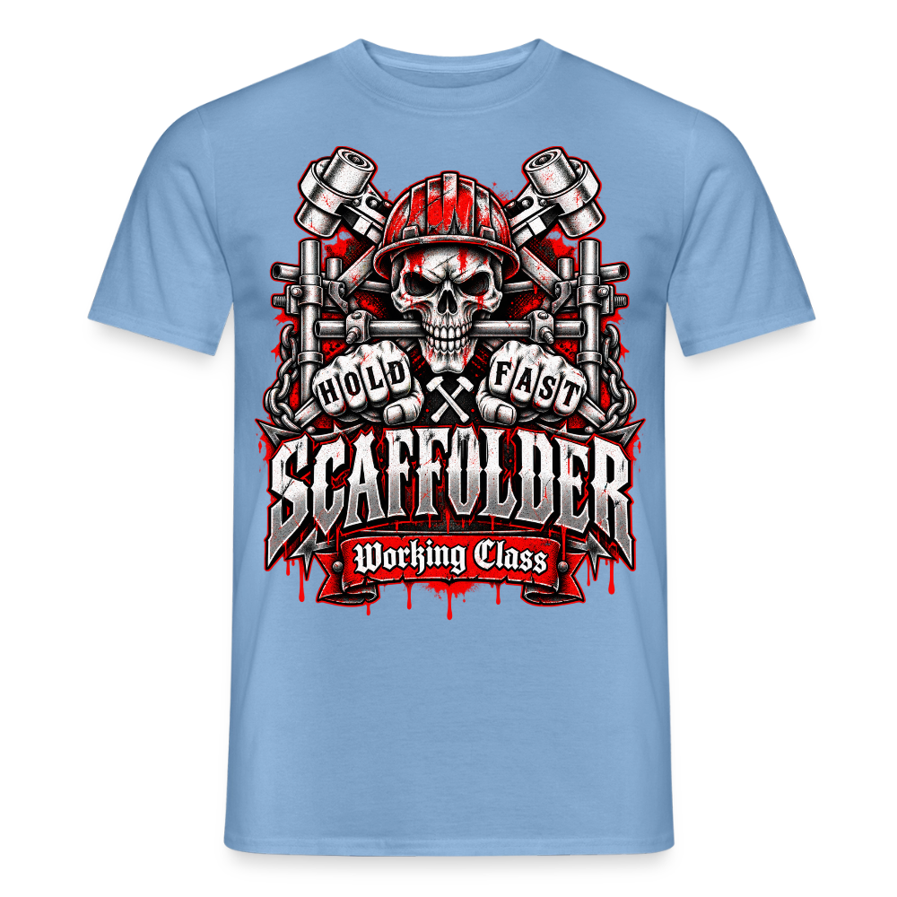 Scaffolder Working Class - Männer T-Shirt - Carolina Blue