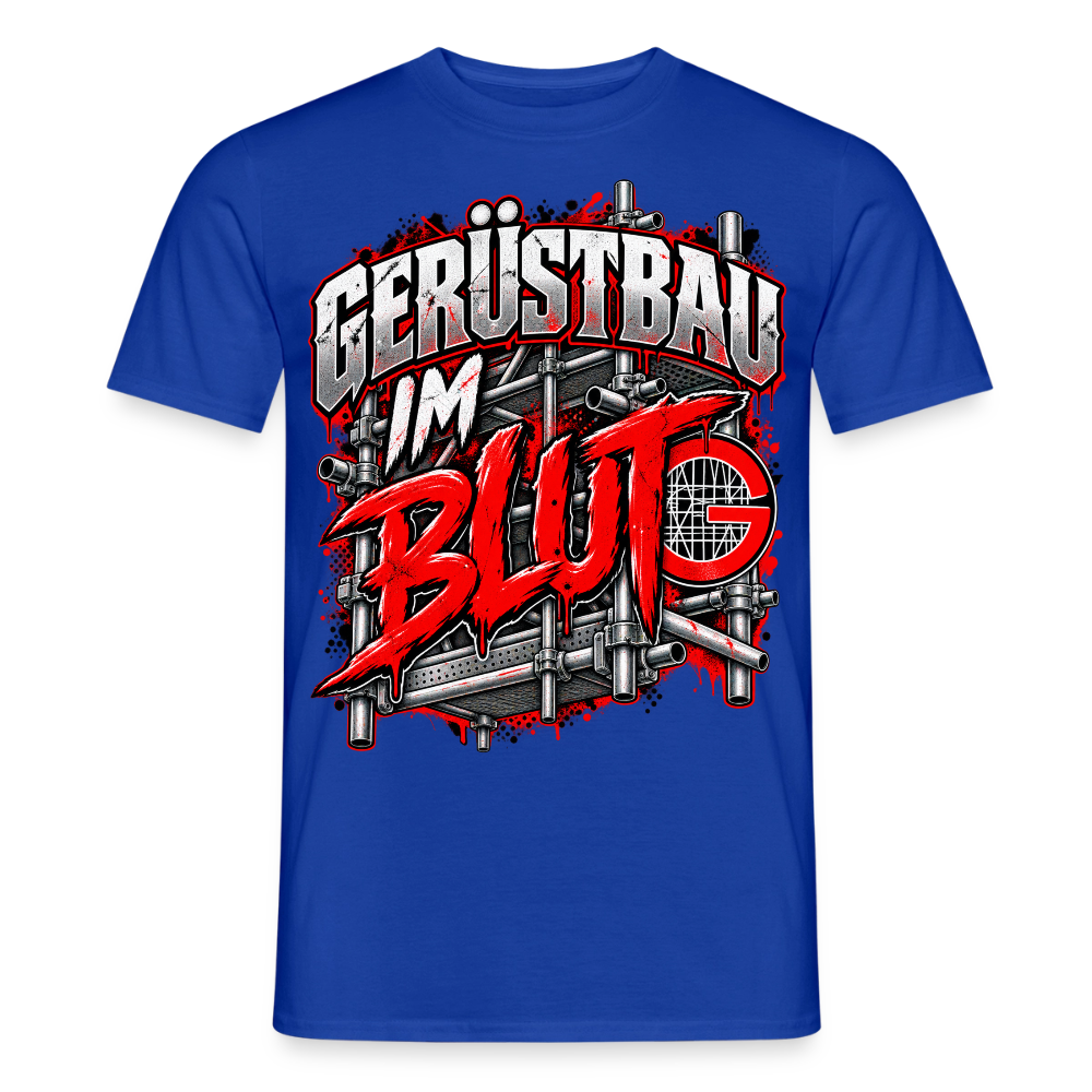 Gerüstbau im Blut - Männer T-Shirt - Dunkelblau