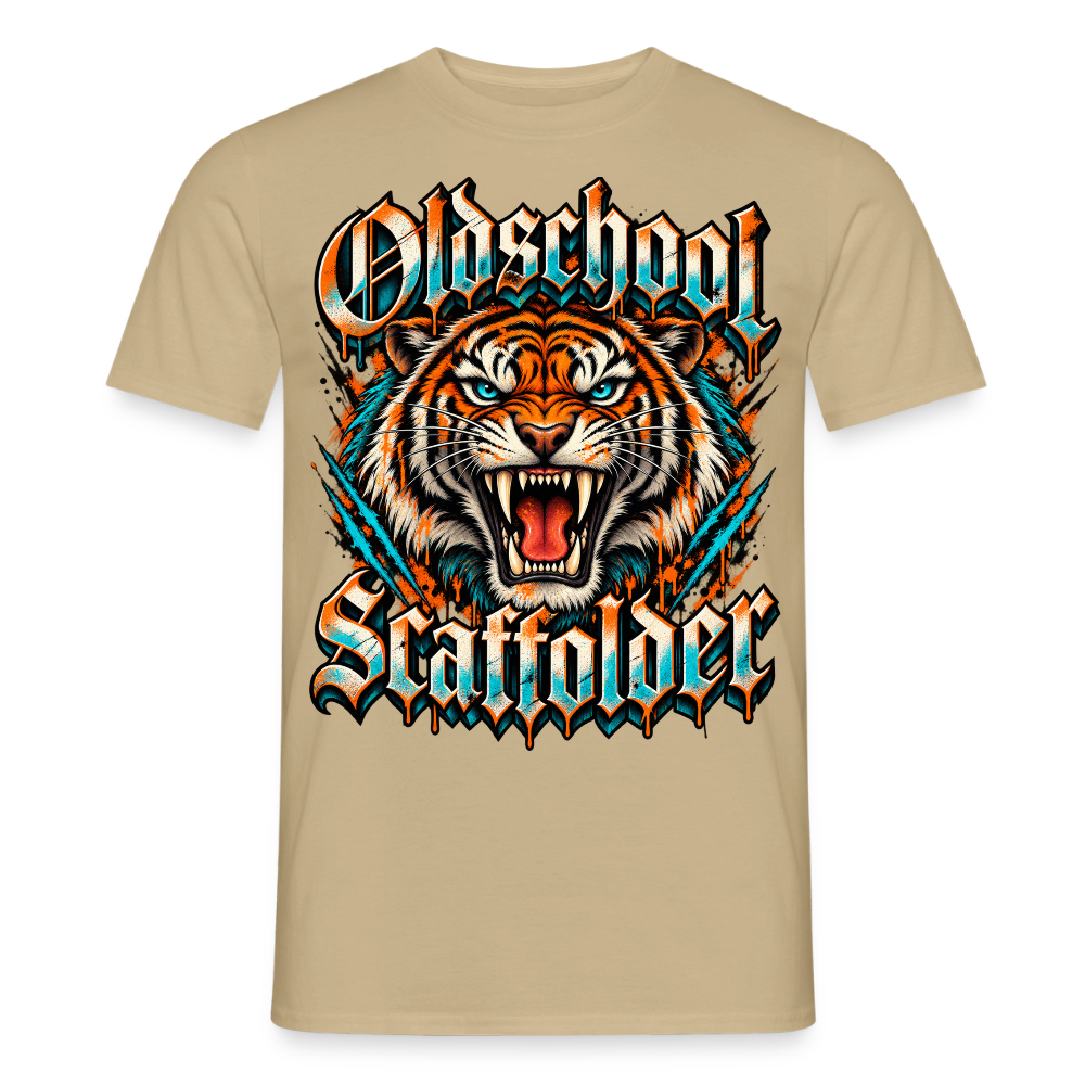 Oldschool Scaffolder - Männer T-Shirt - Sandbeige