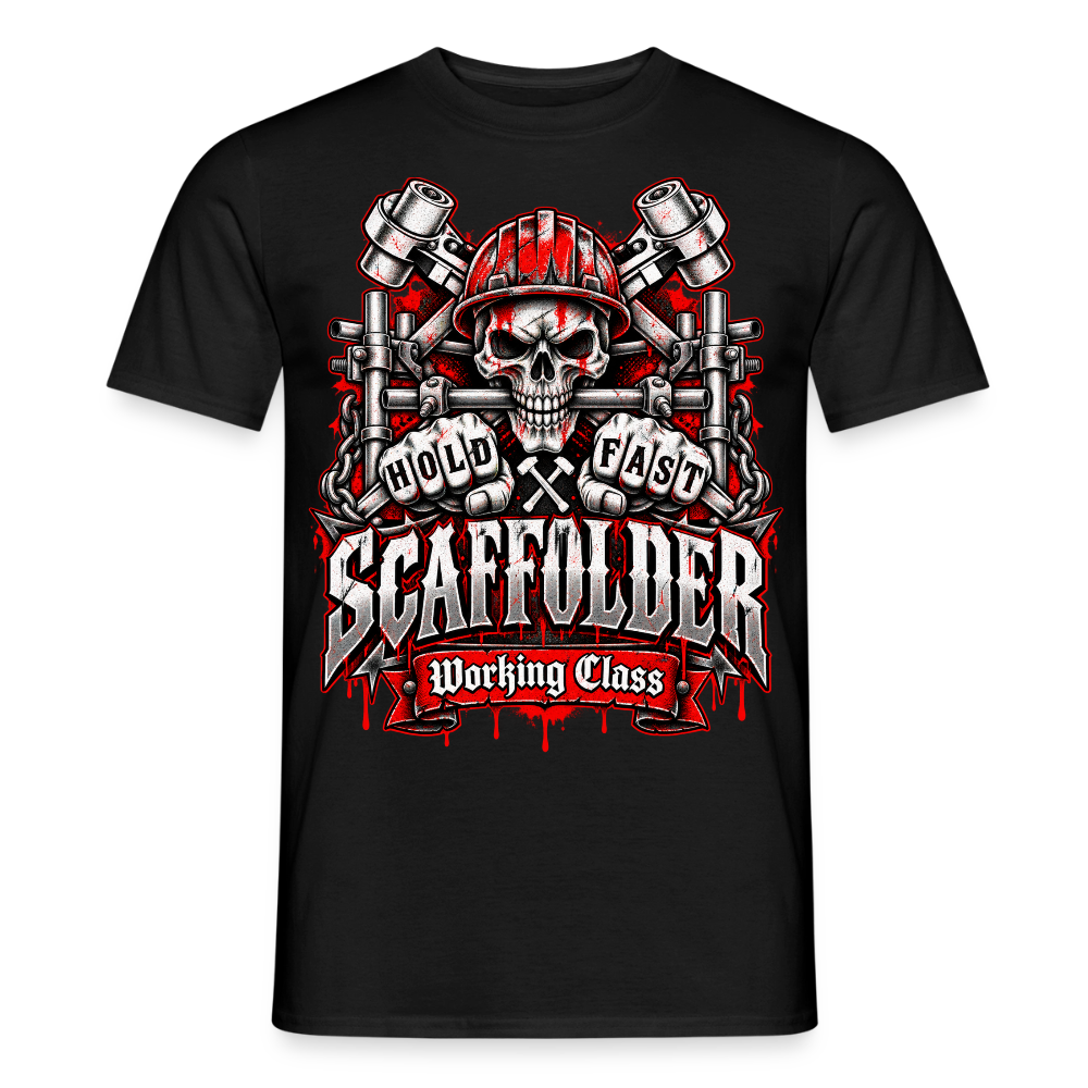 Scaffolder Working Class - Männer T-Shirt - Schwarz