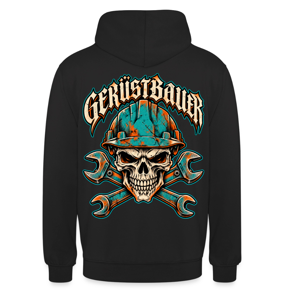 Gerüstbauer Skull Hoodie - Schwarz