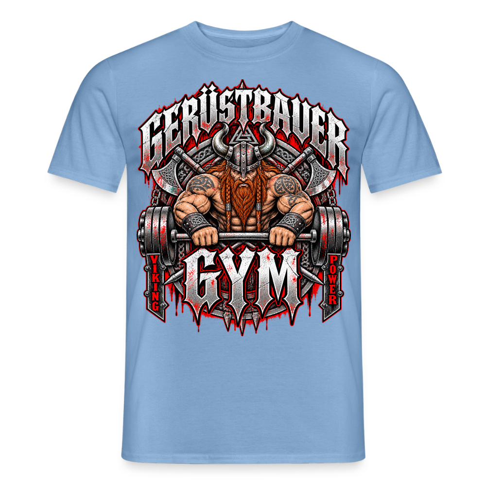 Gerüstbauer GYM - Männer T-Shirt - Carolina Blue