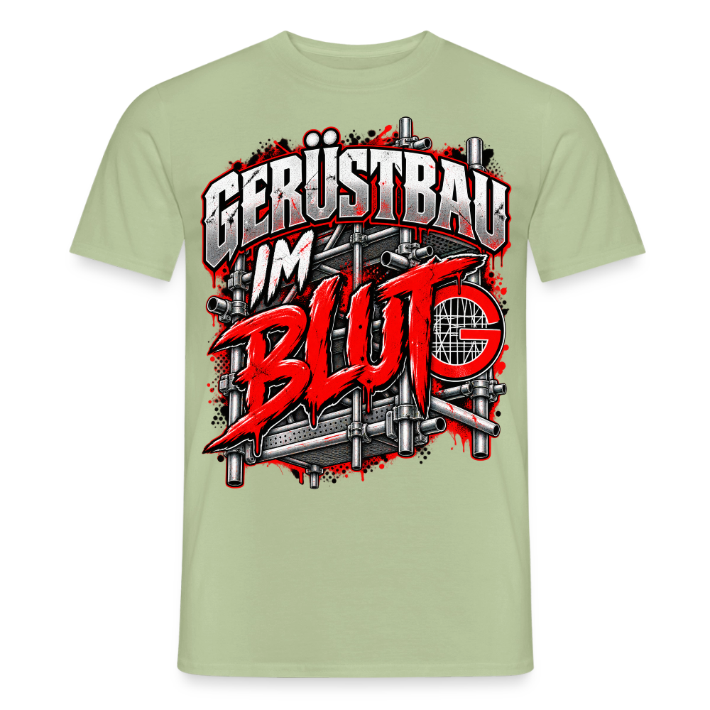 Gerüstbau im Blut - Männer T-Shirt - Sage