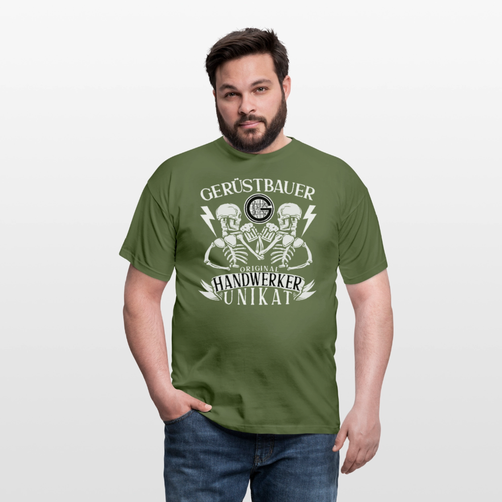 Gerüstbauer Unikat - Männer T-Shirt - Militärgrün