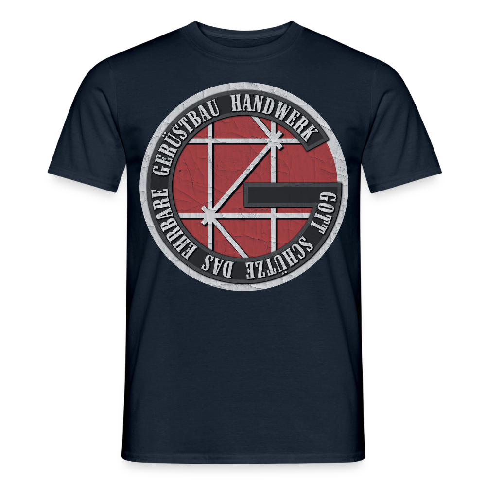 Gott schütze das Gerüstbauer Handwerk - T-Shirt - Navy