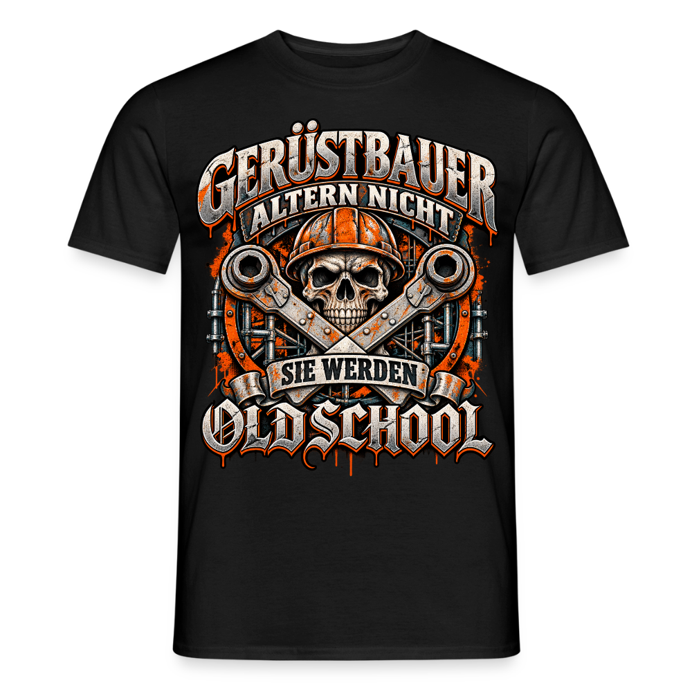 Gerüstbauer altern nicht - Männer T-Shirt - Schwarz