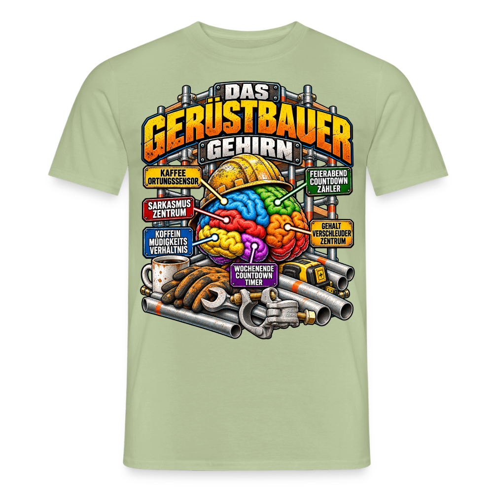 Das Gerüstbauer Gehirn - Männer T-Shirt - Sage