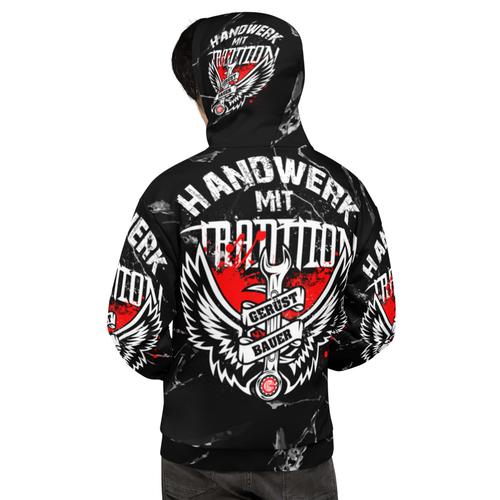 Gerüstbauer Hoodie Fullprint www.geruestbauershop.de