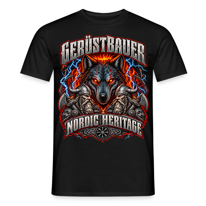 Gerüstbauer Nordic Heritage – Wolf - Männer T-Shirt