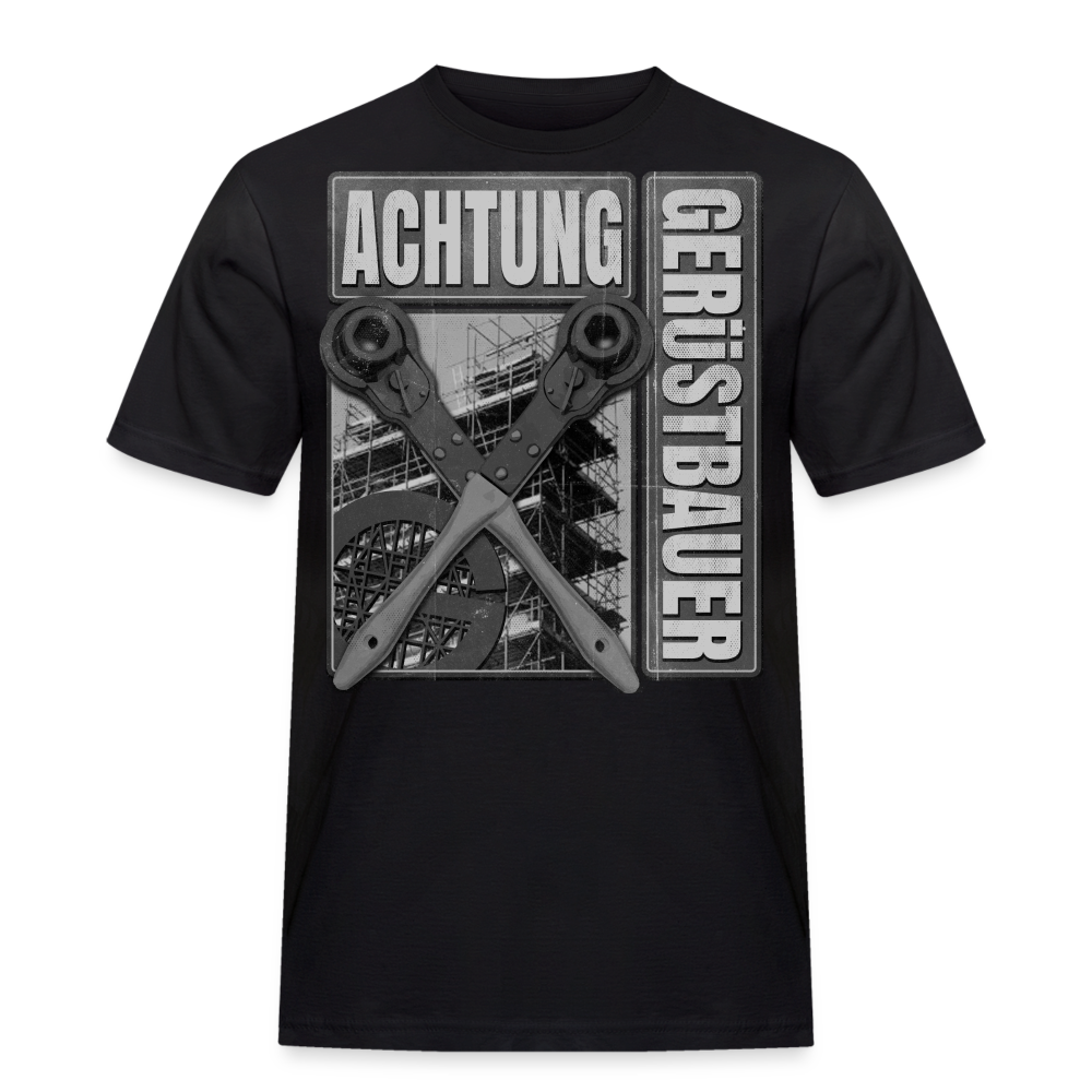 Achtung Gerüstbauer T-Shirt Black & White