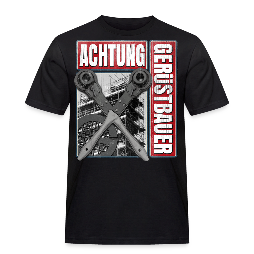 Gerüstbauer T-Shirt Achtung