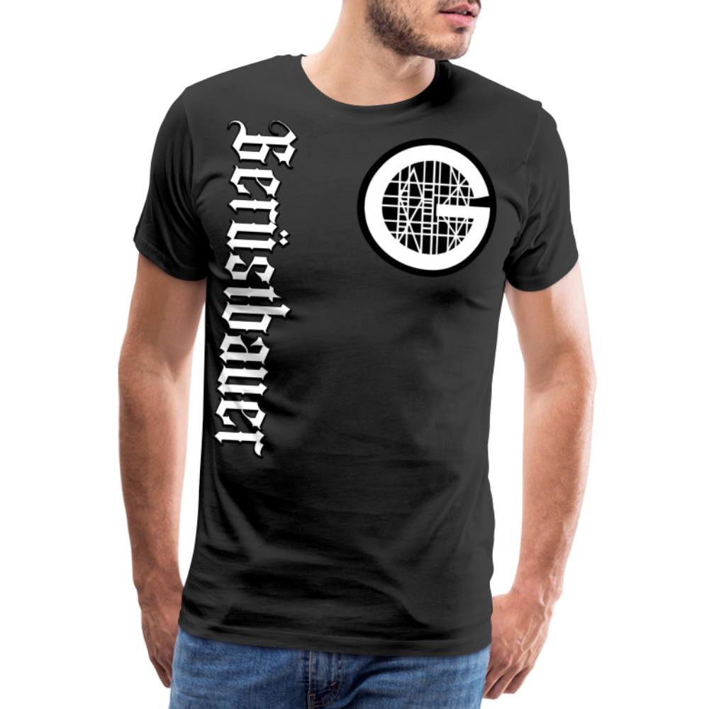 Gerüstbauer mit Leib und Seele - Premium T-Shirt - Schwarz